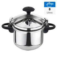 MARMICOC - Olla a presión 8 Litros Acero inoxidable Clásico