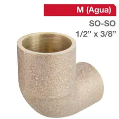 STRETTO - Codo Bronce SO-SO 1/2" x 3/8" 1u