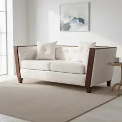 NUEVALINEA - Sofá 3 cuerpos Venecia 180x82x75 cm Crudo