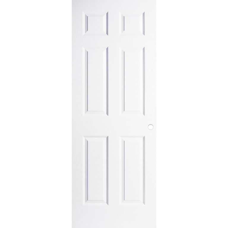 Puerta Sinfonía HDF con 6 Paneles con Perforación Blanco Prepintada