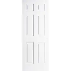 MULTIMARCA - Puerta Sinfonía HDF con 6 Paneles con Perforación Blanco Prepintada