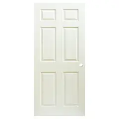 MULTIMARCA - Puerta Sinfonía HDF con 6 Paneles con Perforación Blanco Prepintada