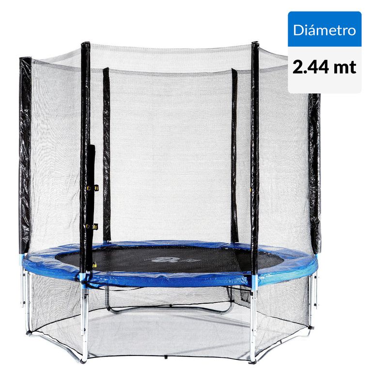 KIDSCOOL Cama Elástica Premiun 244 Cm 8Ft Azul