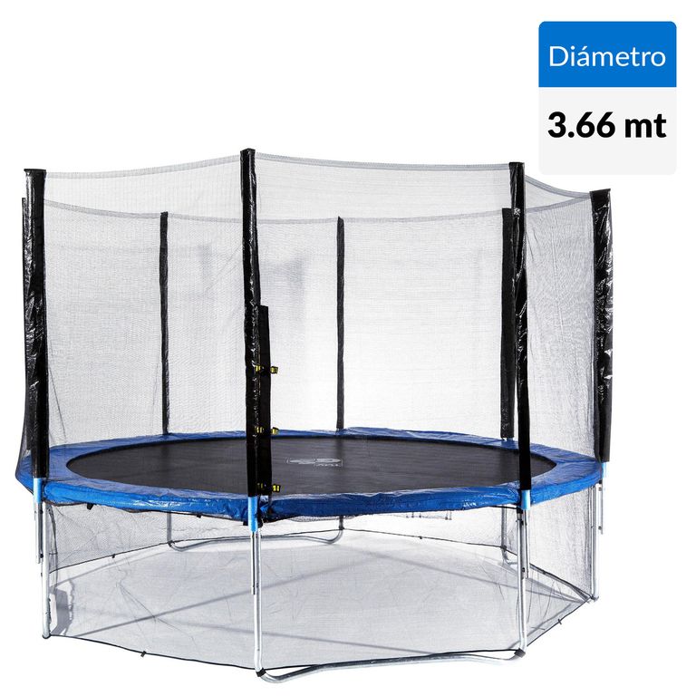 KIDSCOOL Cama Elástica Premiun 366 Cm 12Ft Azul