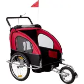 KIDSCOOL - Carro jogger y trailer rojo