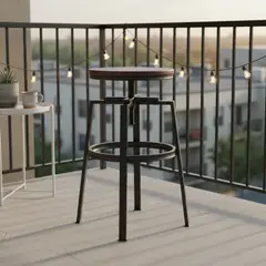 JUST HOME COLLECTION - Piso Bar Nativa Café/negro 74x47x47 cm