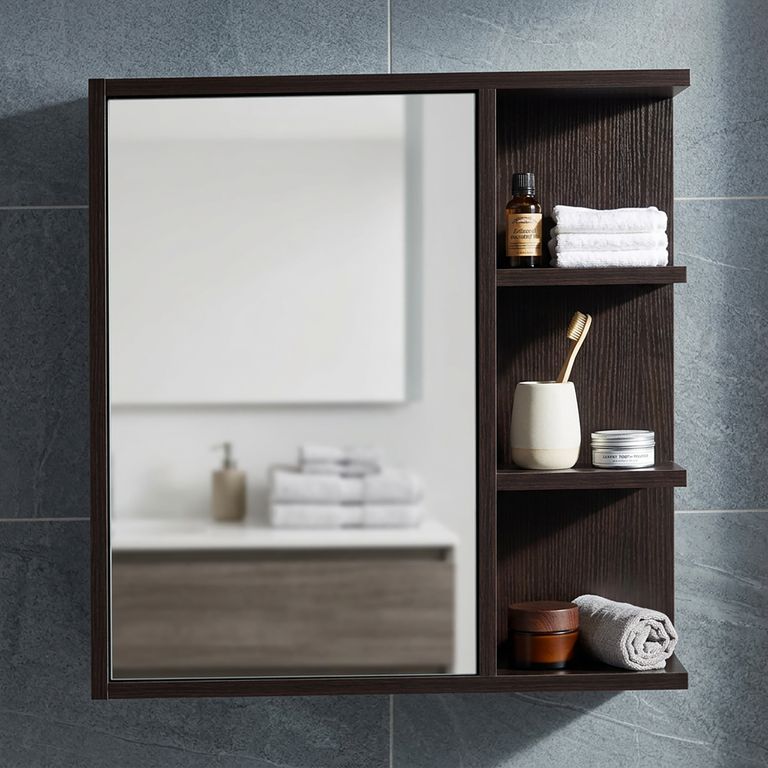 Botiquín Para Baño 60X60X15 Cm Nuez