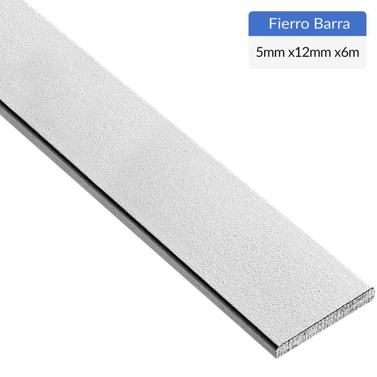 Fierro Plano Acero 5x12 mm 6 m