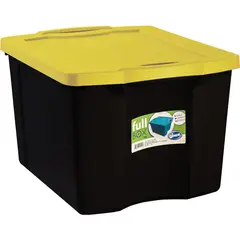 WENCO - Caja organizadora 75 litros 37,8x48x 60,3 cm negro