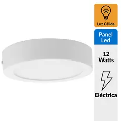 BYP - Panel sobrepuesto circular LED 12 W