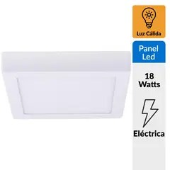 BP ILUMINACION - Panel sobrepuesto cuadrado LED 18 W