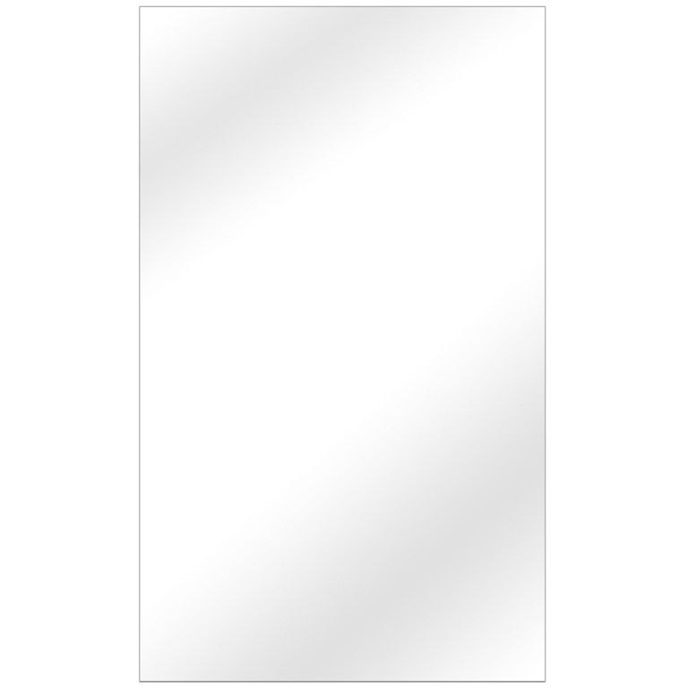 Espejo con Bisel Pared Forma Rectangular 60x90 cm Gris Cherry