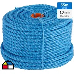 FIXSER - Piola Polysteel torcido 10mm x 55mts