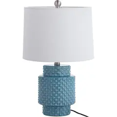 TEMPORA - Lámpara Mesa Florencia Azul 33x51 cm