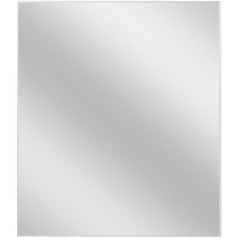 Espejo con Bisel Pared Forma Rectangular 120x100 cm Blanco