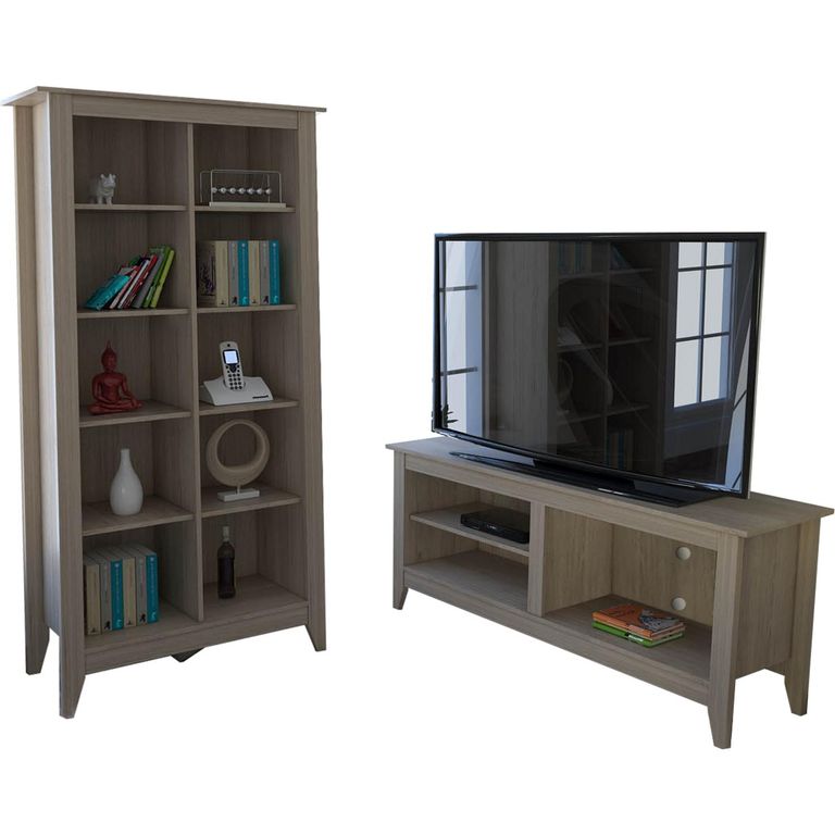 Rack+ librero essential oak