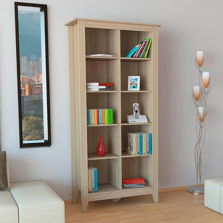 Librero Essential Aglomerado 5 Nivel(es) 87x180x41 cm Rovere