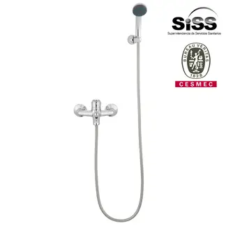 SENSI DACQUA - Juego de Ducha Tina Perugia Plateado
