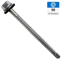 MAMUT - Tornillo Autoperforante Cabeza Hexagonal Metal 4-1/2 " 12 mm 50 Unidades
