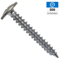 MAMUT - Tornillo Autoperforante Cabeza Lenteja Madera 1 " 8 mm 500 Unidades