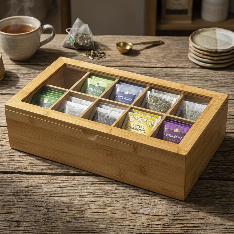 Caja Organizadora De Té 10 Divisiones