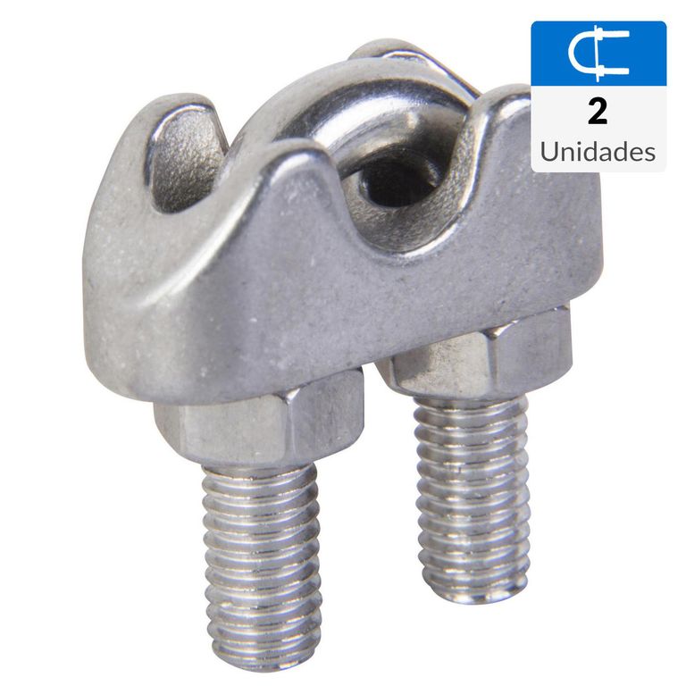 Abrazadera para cable acero inoxidable 3/16"