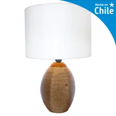 CAROLD STEVENS - Lámpara Mesa Cáñamo Café 40x70 cm