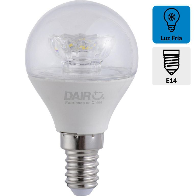 Ampolleta Led Mini Globo 5 W E14 470 lm Luz Fría