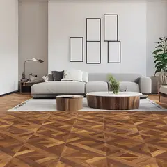 HOLZTEK - Piso Flotante 8 mm PARQUET SQUARE Café 2.88 m2
