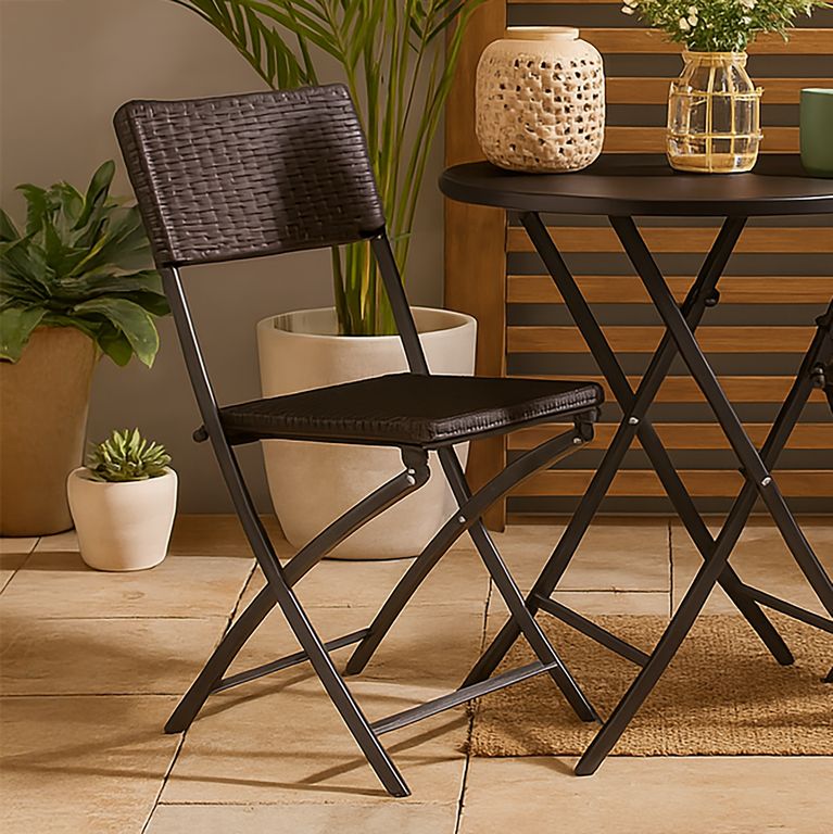 Silla plegable 80x43 cm ratán