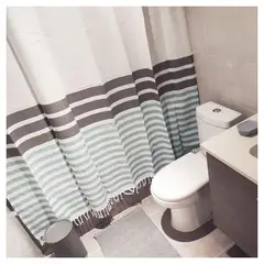 DECO EXPRESS - Cortina de baño tela Marinera