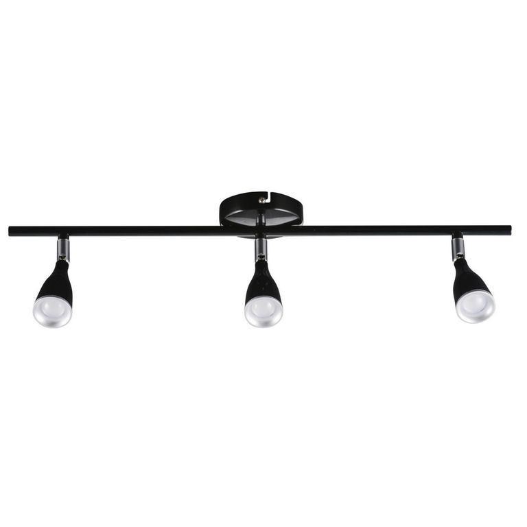 Barra Led Novo 3 Luces Plástico Negro