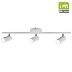 JUST HOME COLLECTION - Barra Led Lanark Plástico Blanco 10 cm