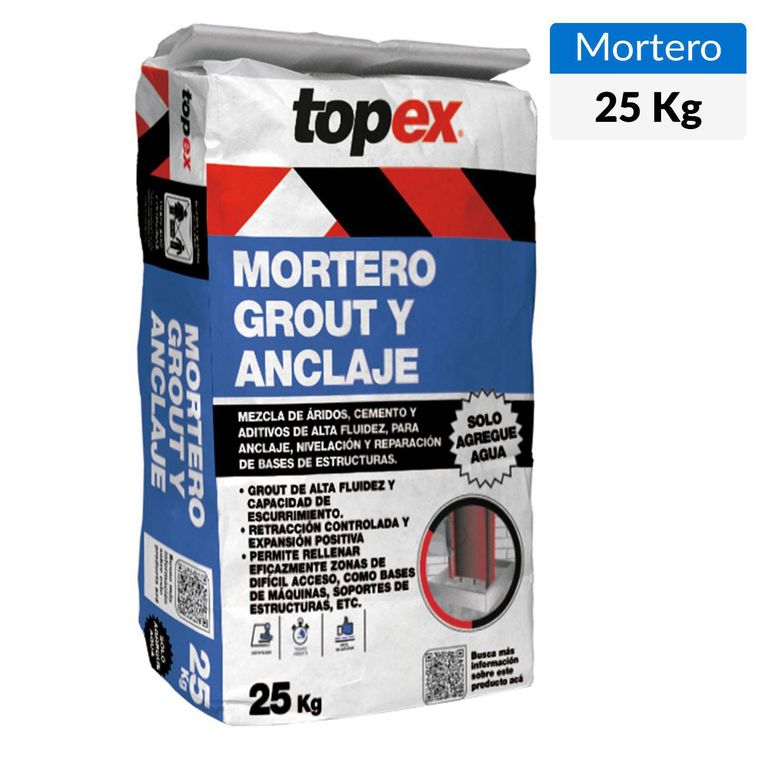 Grout anclaje nivel 25 kg