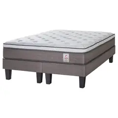 ROSEN - Cama Europea New Style Super king Blanco/visón