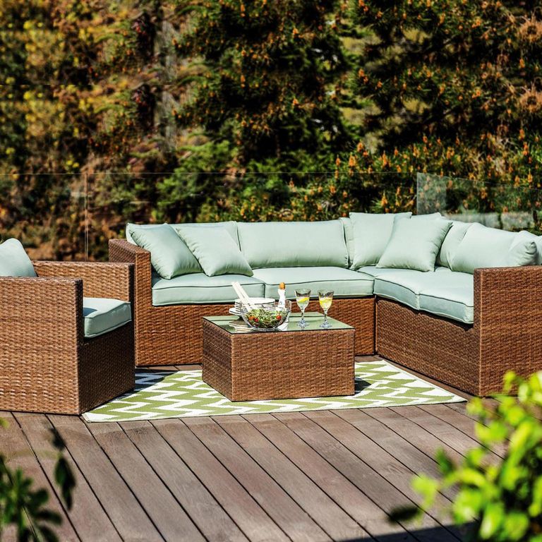 JUST HOME COLLECTION - Juego de Living Seccional de Terraza Saigon 6 ...