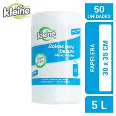 KLEINE WOLKE - Bolsas de Basura 30x35 cm 5 Litros 50 unidades