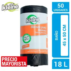 KLEINE WOLKE - Bolsas de Basura 45x50 cm 18 Litros 50 unidades