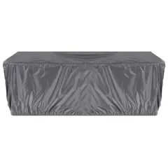 JUST HOME COLLECTION - Cobertor para Mesa XL Rectangular 230x110x75 cm Poliéster Gris
