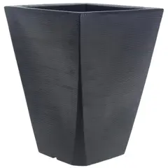 JUST HOME COLLECTION - Macetero Grafiato de Plástico 37x50 cm Negro