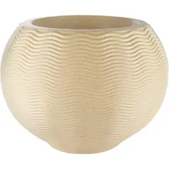 JUST HOME COLLECTION - Macetero Ondulado de Plástico 55x40 cm Arena