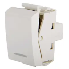 HALUX - Módulo interruptor conmutable 10 A blanco