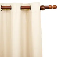 MASHINI - Set de cortina 4 piezas sunout argolla color crudo