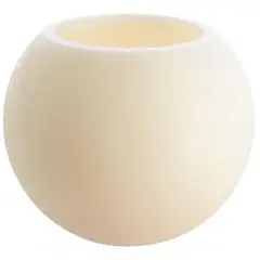 JUST HOME COLLECTION - Vela bombita crema Led con bateria