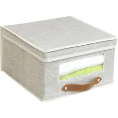 JUST HOME COLLECTION - Caja Organizadora 30x30x16 cm Café