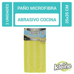 KLEINE WOLKE - Set de 2 paños de microfibra abrasivos 35x35 cm
