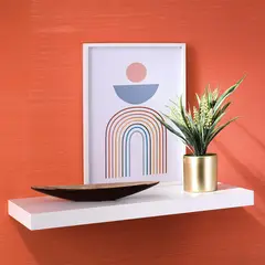 JUST HOME COLLECTION - Repisa Melamina 1 Nivel(es) 60x25x3.8 cm Blanco