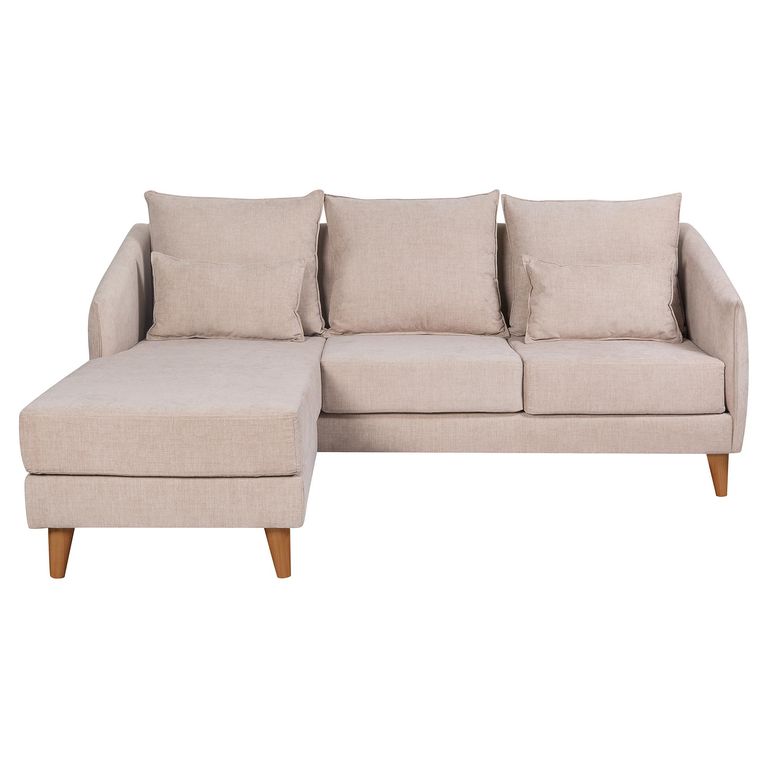 Sofá Seccional 4 cuerpos Milan 202x80x173 cm Beige