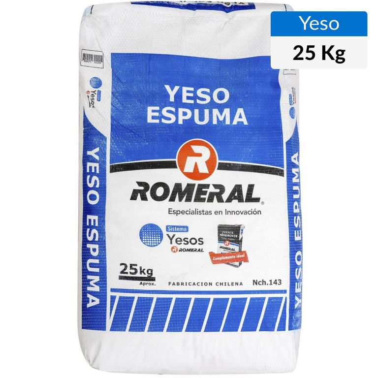 Yeso espuma 25 kg