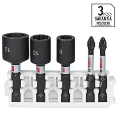 BOSCH - Kit de puntas y dados 5 piezas